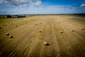 Drone Photograph, Farm Land Landscape by Owen McGoldrick, omphoto