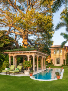 Landscape Photograph, Royce Residence Backyard Pond by Owen McGoldrick, omphoto